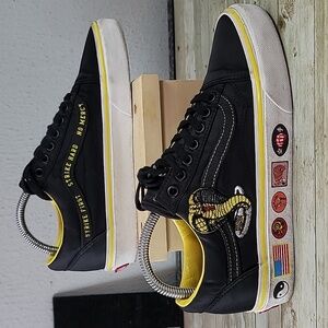 VANS Old Skool Cobra Kai Black Low Skate Shoes Canvas Men's‎ 6.5 Women's 8